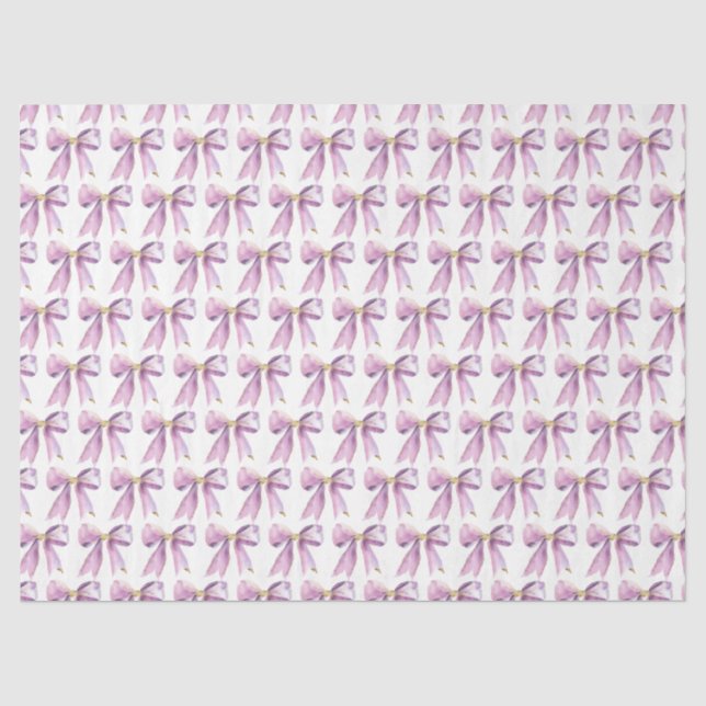 Papier Mousseline Nœud Papillon Coquette Violet (Recto)