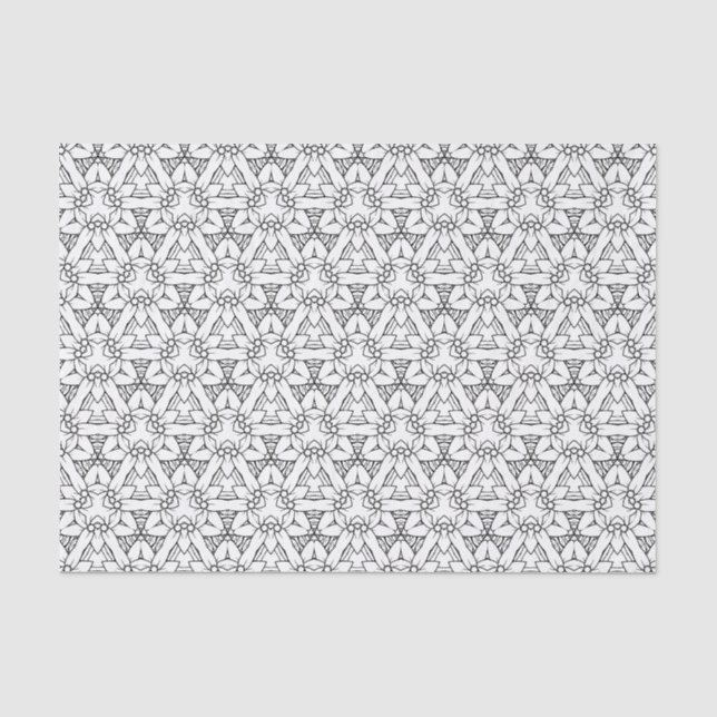 Papier Mousseline Noir et Blanc 1 (Recto)