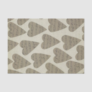 Papier Mousseline Noir et blanc note musicienne Motif