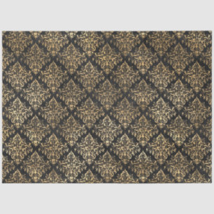 Papier Mousseline Noir et Or série Circus Design 5