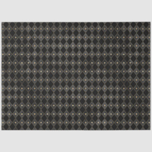 Papier Mousseline Noir et Or série Circus Design 8