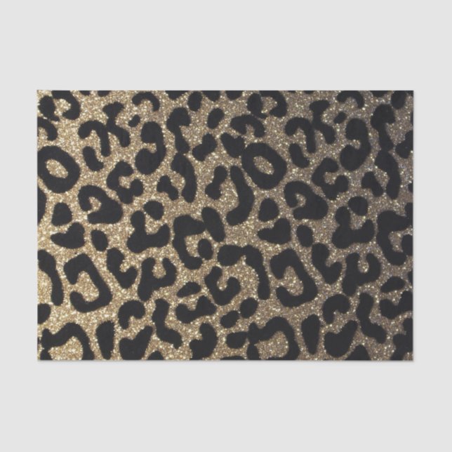 Papier Mousseline Noir et parties scintillantes d'or (Recto)