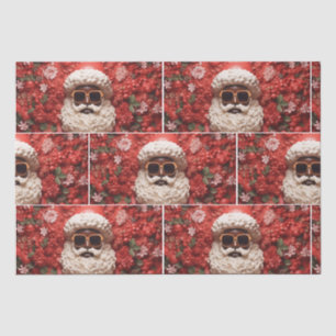 Papier Mousseline Noir Père Noël Melanin Noël 3D St Nick