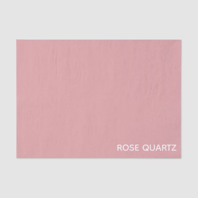 Papier Mousseline Nom de couleur rose quartz rose (Recto)