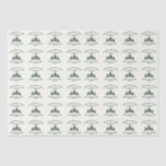 Papier Mousseline Nom de famille personnalisé Christmas Tree Farm Re<br><div class="desc">Enveloppez vos cadeaux dans le charme des vacances avec notre papier mouchoir sur mesure ! Doté de votre nom de famille et d'un design rétro de la ferme de Noël en vert sage,  il est parfait pour ajouter une touche personnelle et festive à chaque cadeau.</div>
