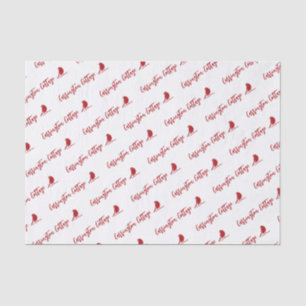 Papier Mousseline Nom de l'entreprise et logo personnalisé. Emballag