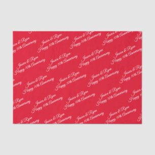 Papier Mousseline Noms do-it-yourself, Année Anniversaire, Script bl
