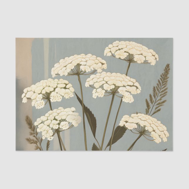 Papier Mousseline Nostalgic Yarrow Botanical (Recto)