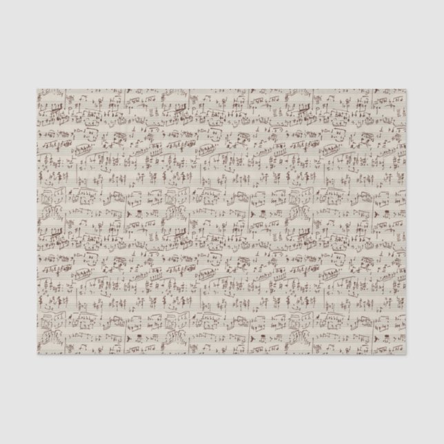 Papier Mousseline Notes de musique (Recto)