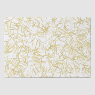 Papier Mousseline Notes musicales White Gold Confetti