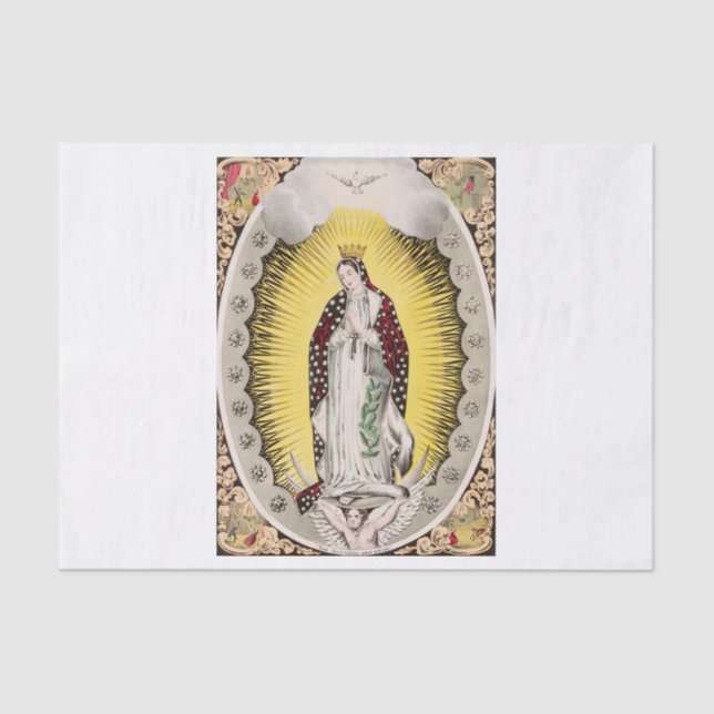 Papier Mousseline Notre-Dame de Guadalupe (Recto)