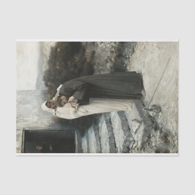 Papier Mousseline Notre-Dame dit adieu au Christ par Stachiewicz (Recto)