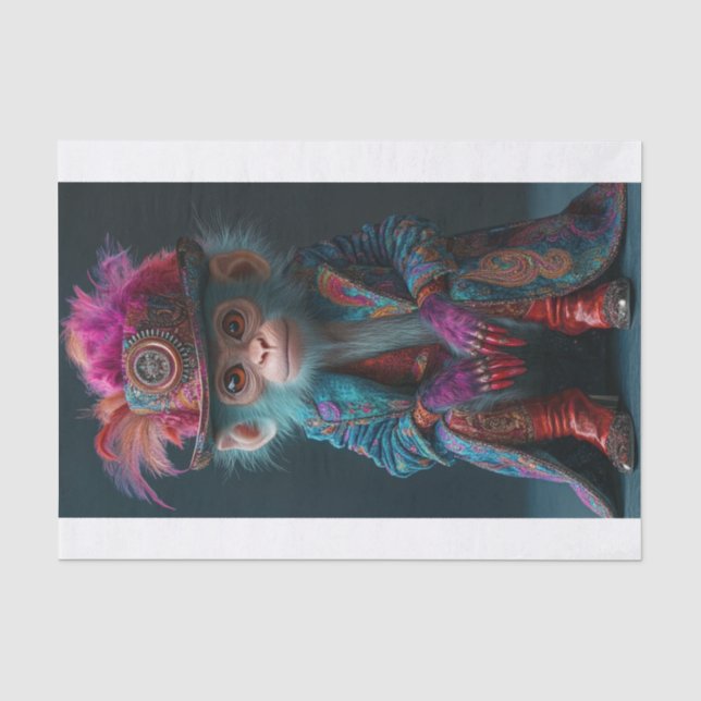 Papier Mousseline Nouveau Monkey Business7 (Recto)