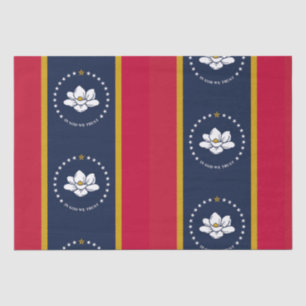 Papier Mousseline Nouveau Motif du drapeau du Mississippi 2020
