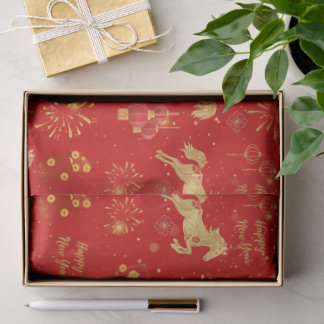 Papier Mousseline Nouvel An lunaire 2026 | Année du cheval