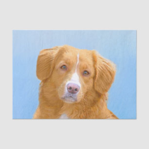 Papier Mousseline Nouvelle-Écosse Peinture de chien pour l'essayeur