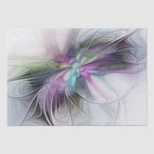 Papier Mousseline Nouvelle vie, Colorful Abstrait Fractal Art Imagin