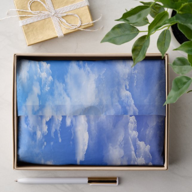 Papier Mousseline Nuages (Cadeau)