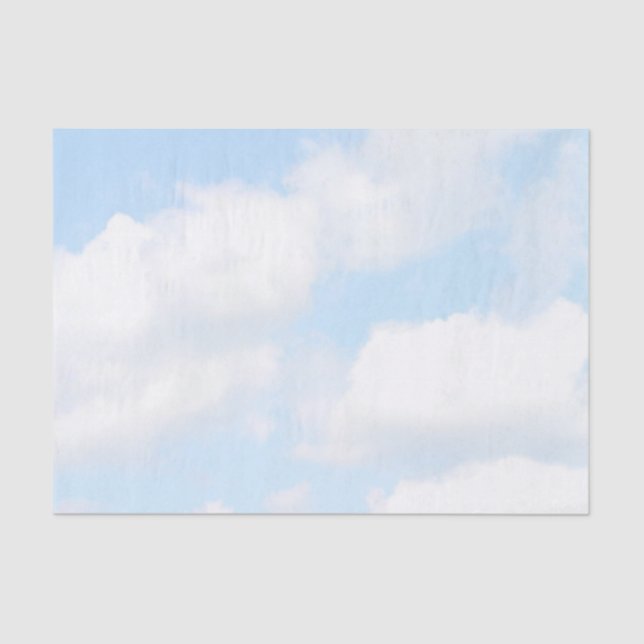 Papier Mousseline Nuages (Recto)