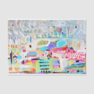 Papier Mousseline Nuages Abstraits