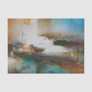 Papier Mousseline Nuages d'aquarelle Abstraits - Papier de tissus