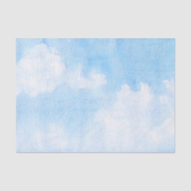 Papier Mousseline Nuages d'aquarelle et arrière - plan de ciel (Recto)