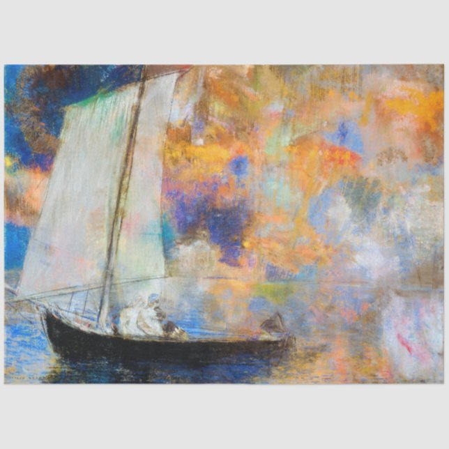 Papier Mousseline Nuages de fleurs, Redon (Recto)