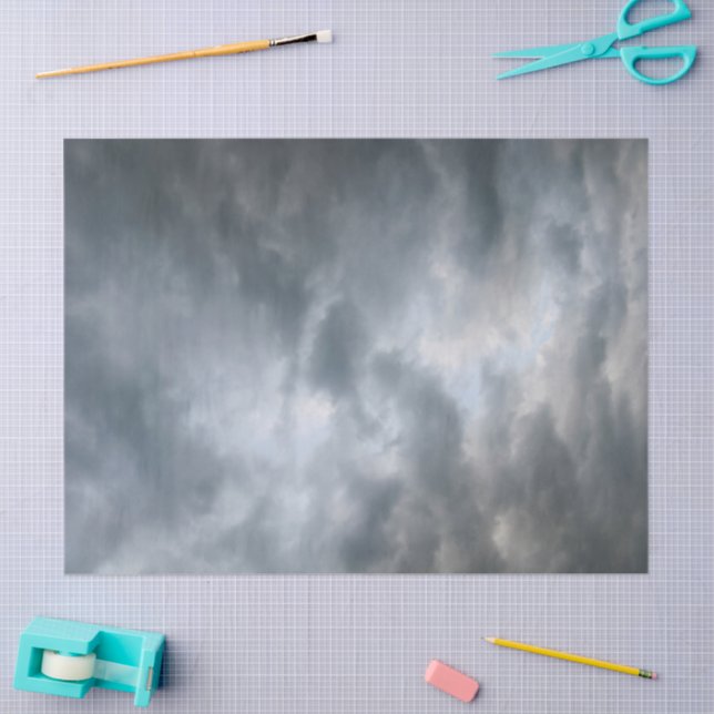 Papier Mousseline Nuages de tempête en panne (Artisanat)