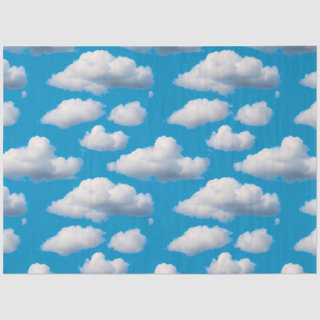 Papier Mousseline Nuages fluides (Recto)