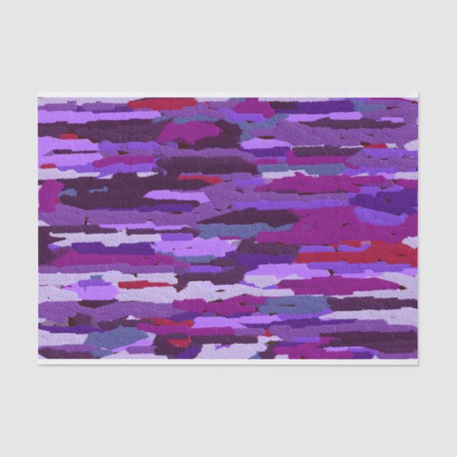 Papier Mousseline Nuances de calque bossées violet et rouge (Recto)