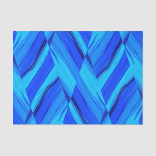 Papier Mousseline nuances de papier de tissu bleu (Recto)