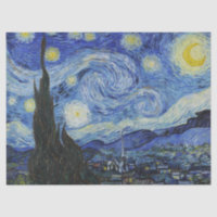 Nuit étoilée de Van Gogh ciel tourbillonnant bleu