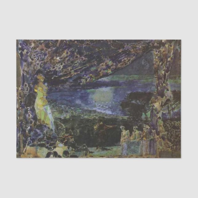 Papier Mousseline Nuit italienne par Mikhail Vrubel (Recto)