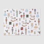 Papier Mousseline Nutcracker Christmas Ballet Aquarelle Vintage<br><div class="desc">Festive le papier d'emballage à thème Nutcracker.</div>