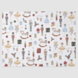 Papier Mousseline Nutcracker Christmas Ballet Aquarelle Vintage<br><div class="desc">Festive le papier d'emballage à thème Nutcracker.</div>