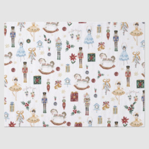 Papier Mousseline Nutcracker Christmas Ballet Aquarelle Vintage
