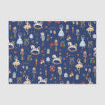 Papier Mousseline Nutcracker Christmas Ballet Aquarelle Vintage<br><div class="desc">Festive le papier d'emballage à thème Nutcracker.</div>