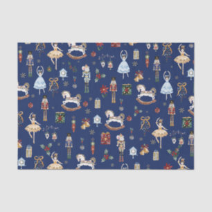 Papier Mousseline Nutcracker Christmas Ballet Aquarelle Vintage