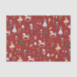 Papier Mousseline Nutcracker Christmas Ballet Aquarelle Vintage<br><div class="desc">Festive le papier d'emballage à thème Nutcracker.</div>