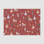 Papier Mousseline Nutcracker Christmas Ballet Aquarelle Vintage<br><div class="desc">Festive le papier d'emballage à thème Nutcracker.</div>