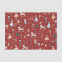 Nutcracker Christmas Ballet Aquarelle Vintage