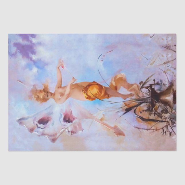 Papier Mousseline Nymph (1878) par Luis Ricardo Falero (Recto)