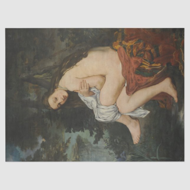 Papier Mousseline Nymphe étonnée par Edouard Manet (Recto)