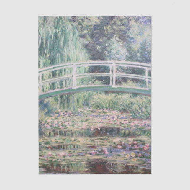 Papier Mousseline Nymphéas blancs par Claude Monet (Recto)