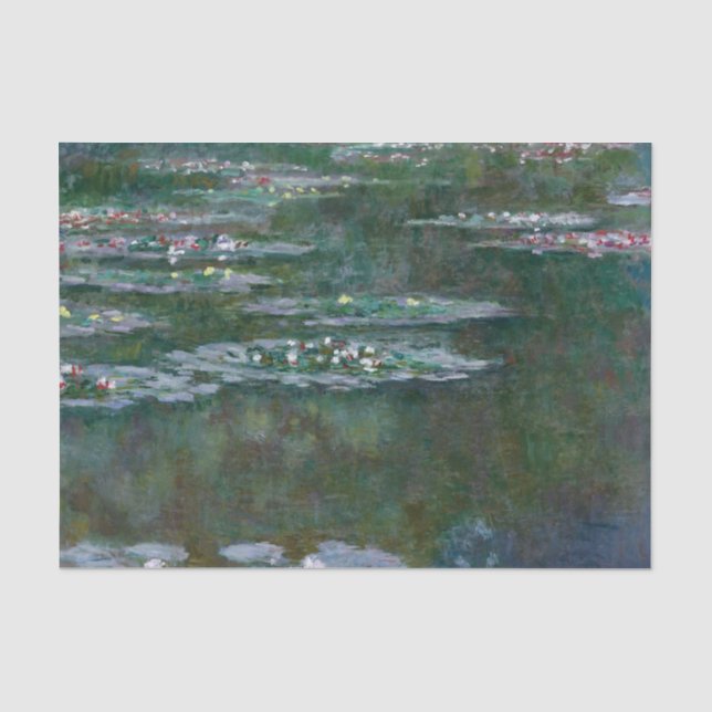 Papier Mousseline Nympheas par Claude Monet (Recto)