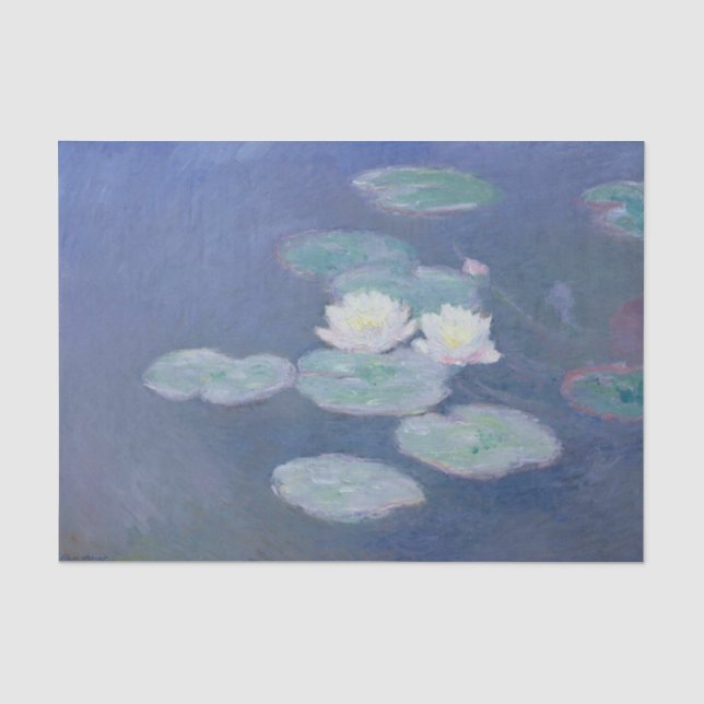 Papier Mousseline Nymphéas par Claude Monet (Recto)