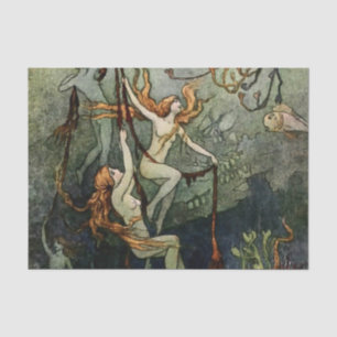 Papier Mousseline « Nymphes des mers » par Warwick Goble