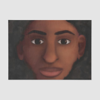 Papier Mousseline Observation de femme de couleur