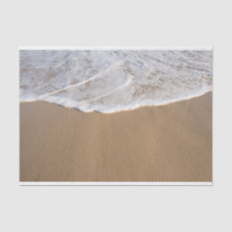 Papier Mousseline Ocean Whitewash sur la plage papier de tissus
