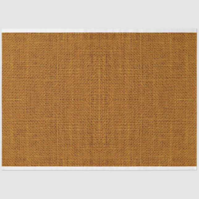Papier Mousseline  Ochre Burlap Texture Découpage papier de tissus (Recto)
